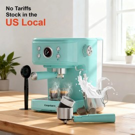 Empstorm Electric US Plug Household Semi-Automatic Cappuccino Espresso Capsule Coffee Machine for Nespresso Capsulescolor: Tiffanyblue, plug type: US, voltage (v): 110-120 V