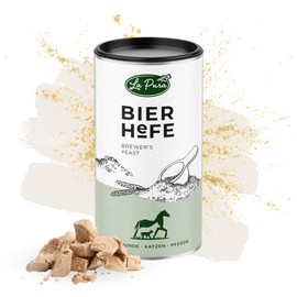 LaPura Bierhefe für Hund, Katze, Pferd, reich an Omega 3 und 6 Fettsäuren, 100% rein ohne Zusatzstoffe, auch ideale Barf Ergänzung, 250 g Pulver