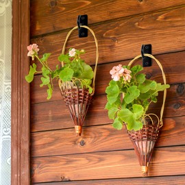 Lifyzoon Ceiling Hooks for Hanging Plants: Iron Plant Bracket for Wall Mount - Metal Plant Hanger Indoor Hooks - 8 Pack