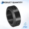 uxcell 4pcs Set-Screw Collars 25mm Bore, 1045 Steel Shaft Collars,
