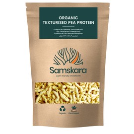 Textured Pea Protein | Ecologically Grown Organic Origin EU | 100% Natural, High Vegetable Protein Content | Soy-Free Plant Meat | Improved Offer March 2024