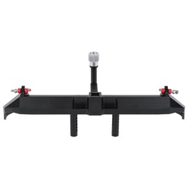 For SCX10 90046 90047 1/10 RC Car Metal Rear Bumper with Spare Tire Rack Accessory