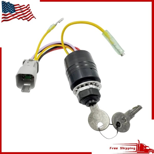 Unbranded "NEW Grey Plug Marine Ignition Switch w/Keys - Universal