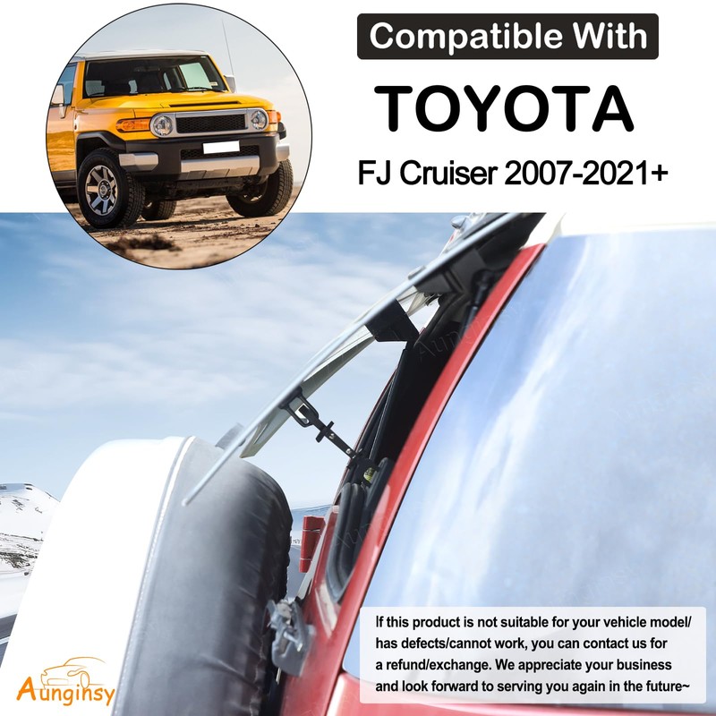 Aunginsy Tailgate Window Gap Bracket Compatible with Toyota FJ Cruiser