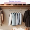 6 Pack Space Saving Hangers for Clothes, Heavy Duty Collapsible