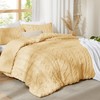 Bedsure Tufted Boho Comforter Set California King - Yellow Boho