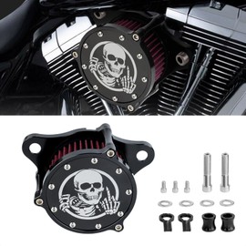 Aferrizu Motorcycle Air Cleaner Filter Kit CNC Compatible with Harley Sportster Iron 883 Dark Custom XL883 1998-2017, for XL1200 XL1200L XL1200X Forty Eight 2004-2016