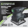 Genesis GPS2303 1/4 Sheet Palm Sander with Palm Grip, Dust-Protected