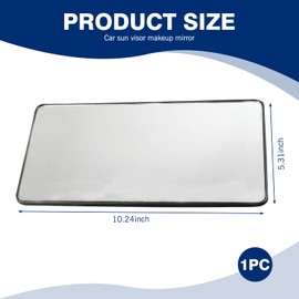 SLIMI Car Sun Visor Makeup Mirror, HD Strap Adjustment Makeup Mirrors, Multifunctional Interior Vanity Rearview Mirrors, Universal Sun Visor Accessories, for Most Cars, Trucks, SUVs (Black)