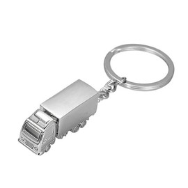 RK Gifts Semi Trailer Truck Freight liner Trucker 18 wheeler Gift Novelty Pickup Keychain Silver