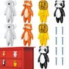 Kathfly 8 Pieces Cute Animal Knobs Kids Handles Ceramic Knobs