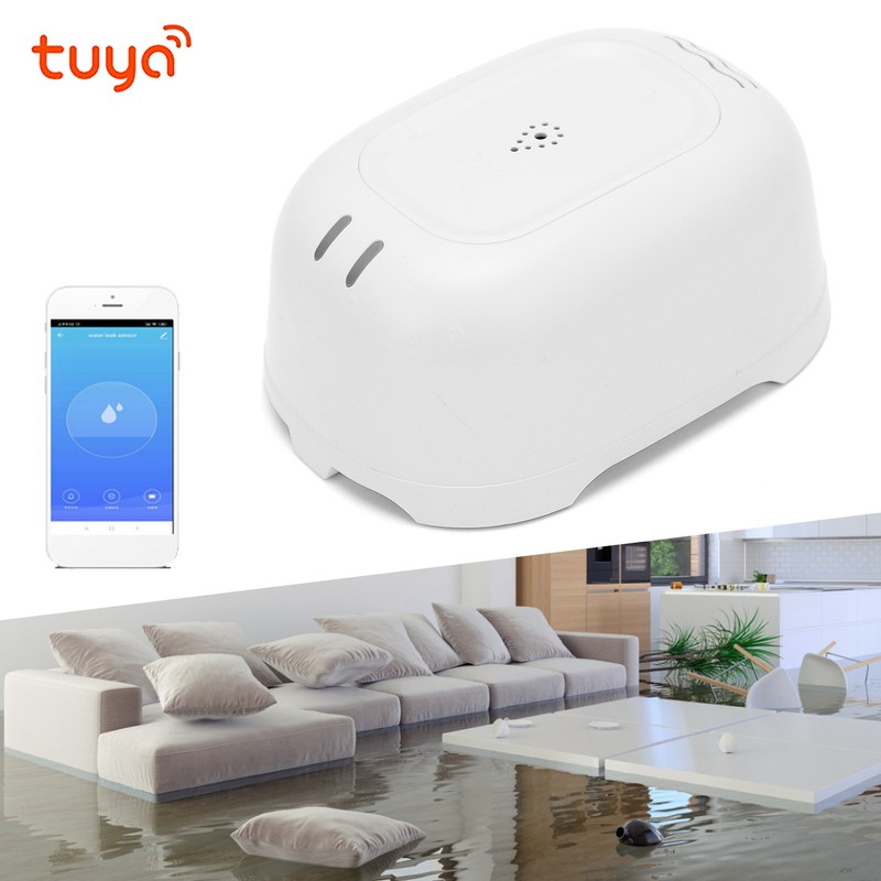 Smart Water Leak Sensor Wireless Leakage Alarm for TUYA Zigbee