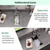 EcoChannels Undermount Wet Bar Sink, 10 x 18 Inch Single