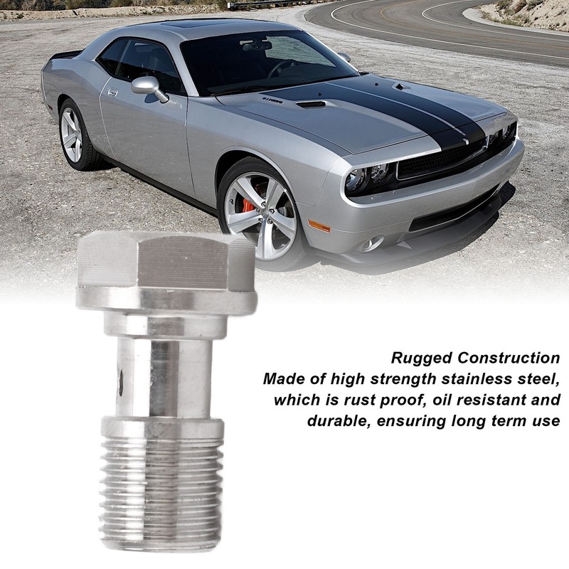 7/16in‑24 Banjo Bolt with 1.5mm Restrictor Stainless Steel for Brake