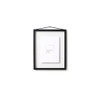 Opposite Wall Floating Black Solid Oak Wood Frame with Clear