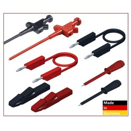 JEU DACCESSOIRES DE CONTROLE POUR GAMME DE MESURE EN LABORATOIRE 4MM GRIP-FILS A PINCE 2XPOINTE DE TOUCHE2XPINCE DE DERI