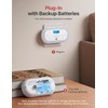 X-Sense Wi-Fi Plug-in Carbon Monoxide Detector with AAA Battery Backup,