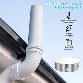 DMJJSD Stove Pipe Cover Chimney Hole Lid 120 mm to 130 mm, Chimney Cover Stainless Steel Stove Pipe Cover Stove Pipe Capsule Wall Lining Lid for Pipes Diameter 122 mm, Depth: Approx. 45 mm