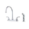 Pfister G1365000 Pfirst Series 2-Handle Kitchen Faucet with Side Spray