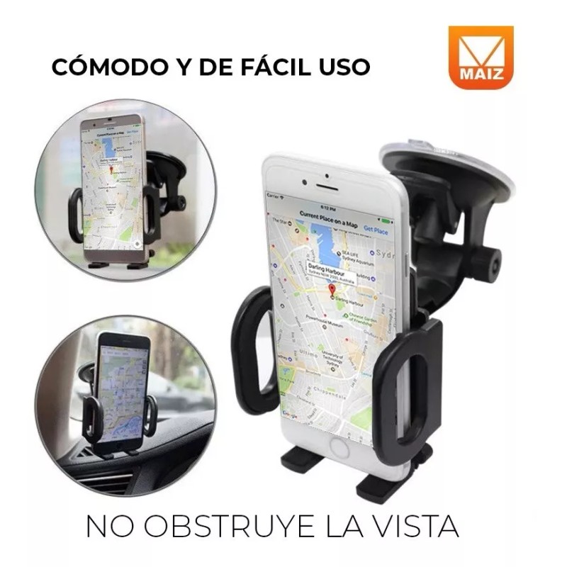 Maíz Soporte Base Celular Holder Auto Carro Tablero Ventosa 360