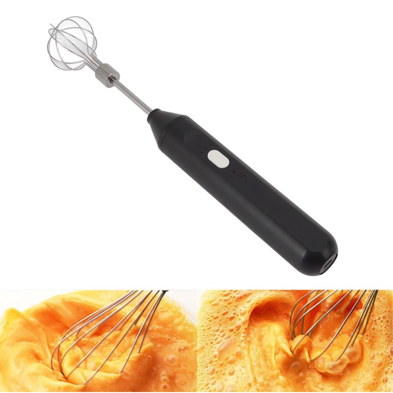 Electric Hand Mixer Three Different Speeds Battery Powered Handheld Milk