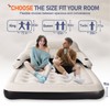 DIMAR GARDEN Queen Size Air Mattress with Headboard and Pillows,
