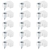 Pack of 15 Glass Retainer Clips with Screws, Cupboard Glass