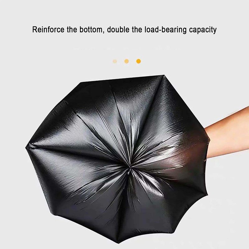 Small Trash Bags, Strong Black Garbage Bags, Unscented Thicken Bin