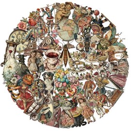 50Pcs Victorian Stickers Pack, Vintage Anime Decals for Journal, Scrapbooking, Suitcase, Water Bottle, Laptop, Kindle, Computer, Phone, Waterproof PET Transparent Sticker