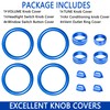 SENSHINE AC Knob Cover Vent Outlet Trim Ring for Jeep