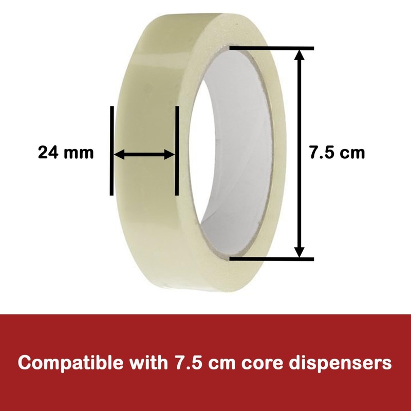 4 Packs Transparent Packing Tape 24mm x 66m – Extra
