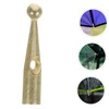 Kisangel Bone Covers 10Pcs Metal Tail Beads 3mm Holes Gold