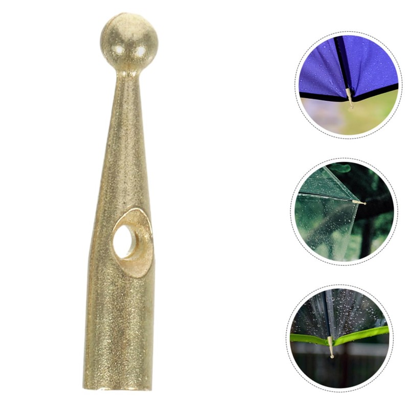 Kisangel Bone Covers 10Pcs Metal Tail Beads 3mm Holes Gold