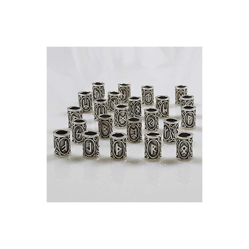 24 PCS Viking Hair Beads Beard Hair Beard Beads 6