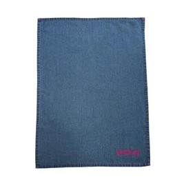 Denim Tea Towel Set of 2 "Glücklich"