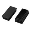 sourcingmap 30mm x 60mm Plastic Rectangle Cap Tube Inserts End