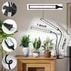 GooingTop Grow Light LED Gooseneck Lamp,Dual-Head White Full Spectrum 148