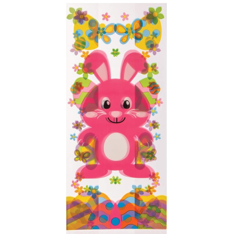 Baker Ross Easter Bunny Cellophane Gift Bags (Pack of 30)