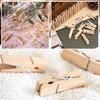guangyuan 150 Pcs Small Wooden Clothes Pegs Mini Tiny Decorative