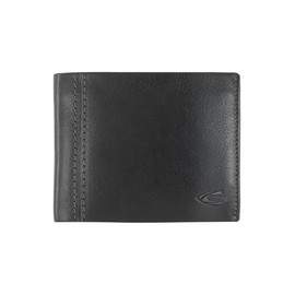 camel active Bilbao Men's RFID Horizontal Leather Wallet, Medium, black, 000122