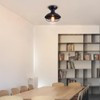 Qcyuui Rustic Ceiling Light Black, E27 Mini Ceiling Pendant Lighting,