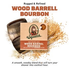 Dr. Squatch Dr. Squatch All Natural Bar Soap for Men, 5 Bar Variety Pack - Alpine Sage, Bay Rum, Bourbon, Eucalyptus and Goat's Milk