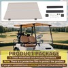 ECOTRIC Tinted Windshield Compatible with 2007-2016 Yamaha Drive G29 Gas