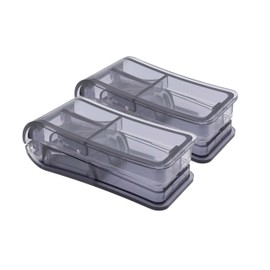 ShysTech Pill Cutter, Splitter, Organizer for Pills/Supplement/Medication 2 Pack (Black)