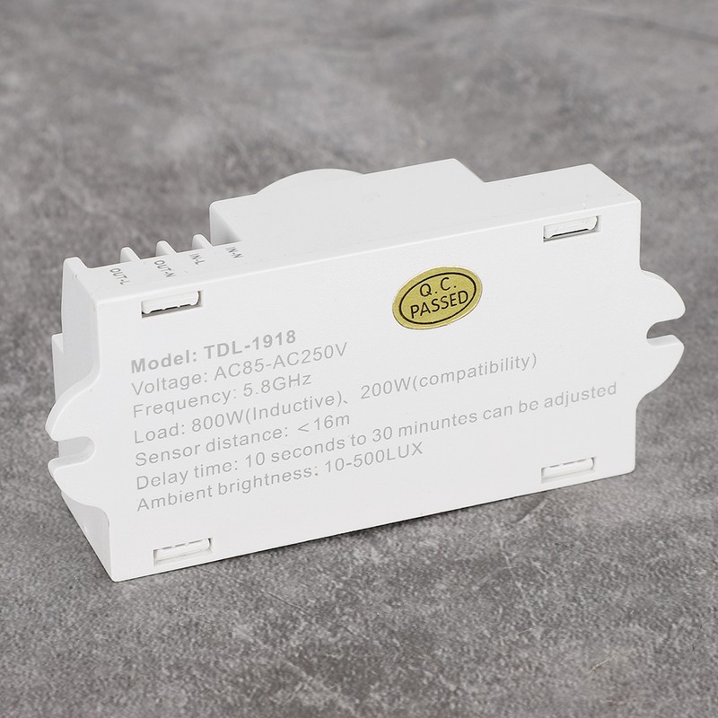 Smart 5.8GHz Microwave Radar Sensor Dial Adjustable Light Dip-Switch Indoor