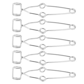 5Pcs Spring Test Tube Clamp Test Tube Tongs Steel Clip Clamp Holder Testing Tube Holder Laboratory Experiment Tool Length 14.5cm/5.7in