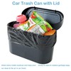 Kitbest (2 Pack Car Trash Can Bin with Lid, 120
