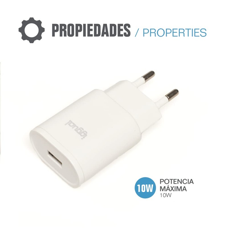 iggual - Wall Charger | USB Input 5V/2A (10W) |
