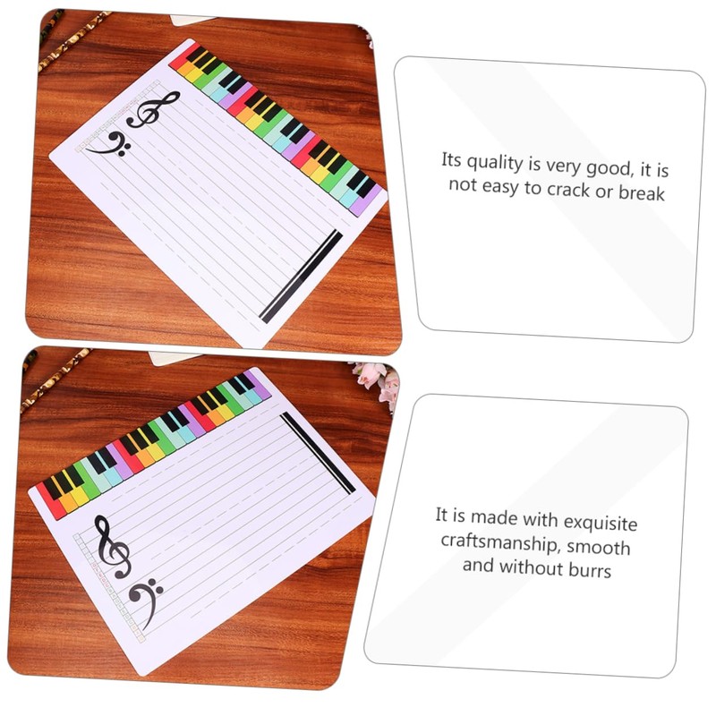 Dry Erase Music Staff Whiteboard Erasable Musical Note Board for