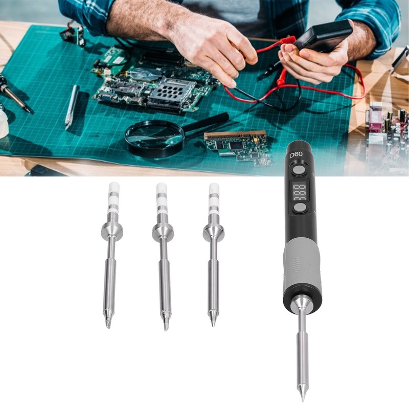 Electric Soldering Iron Kit Welding Supplies with Power Adapter SQ-D60B